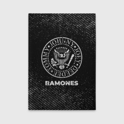 Обложка для автодокументов Ramones с потертостями на темном фоне