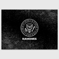 Поздравительная открытка Ramones с потертостями на темном фоне