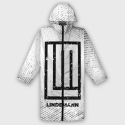 Мужской дождевик 3D Lindemann с потертостями на светлом фоне