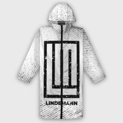Женский дождевик 3D Lindemann с потертостями на светлом фоне