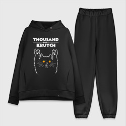 Женский костюм хлопок Oversize Thousand Foot Krutch rock cat