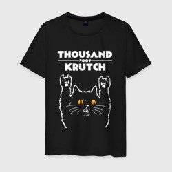 Thousand Foot Krutch rock cat – Мужская футболка хлопок с принтом купить со скидкой в -20%