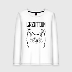 Женский лонгслив хлопок Led Zeppelin - rock cat