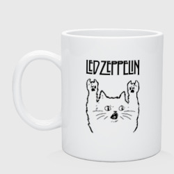 Кружка керамическая Led Zeppelin - rock cat