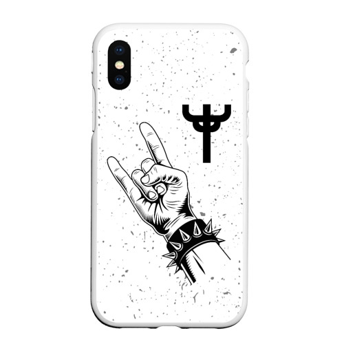 Чехол для iPhone XS Max матовый Judas Priest и рок символ