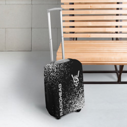 Чехол для чемодана 3D Radiohead и рок символ на темном фоне - фото 2