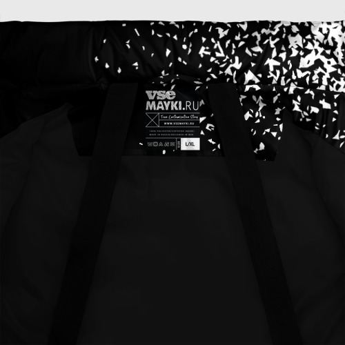 Мужская зимняя куртка 3D Radiohead и рок символ на темном фоне, цвет черный - фото 7
