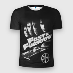 Мужская футболка 3D Slim The Fast and the Furious