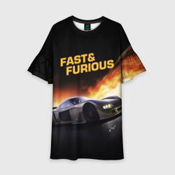 Детское платье 3D Fast and Furious