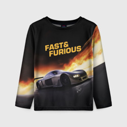 Детский лонгслив 3D Fast and Furious