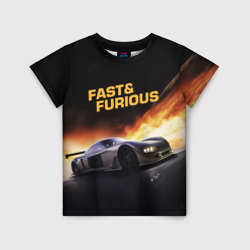 Детская футболка 3D Fast and Furious