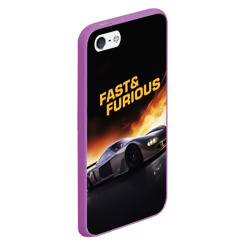 Чехол для iPhone 5/5S матовый Fast and Furious - фото 2