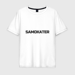 Samokater – Мужская футболка хлопок Oversize с принтом купить со скидкой в -16%