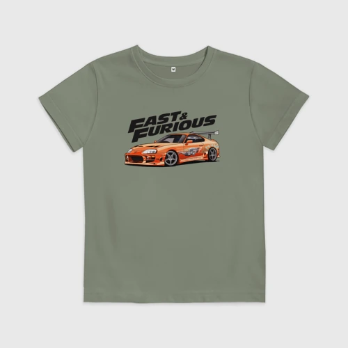 Детская футболка хлопок Supra fast and furious