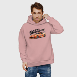 Мужское худи Oversize хлопок Supra fast and furious - фото 2