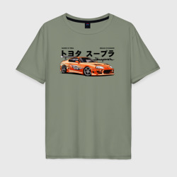 Мужская футболка хлопок Oversize Fast and Furious Supra