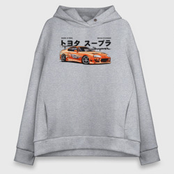 Женское худи Oversize хлопок Fast and Furious Supra