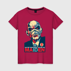 Женская футболка хлопок Bald Iron Maiden