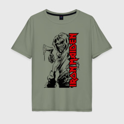 Мужская футболка хлопок Oversize Iron Maiden fans