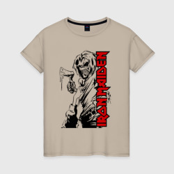 Женская футболка хлопок Iron Maiden fans