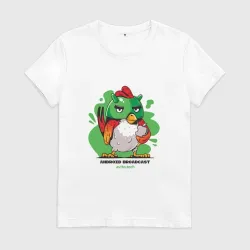 Женская футболка хлопок AndroBird by Android Broadcast