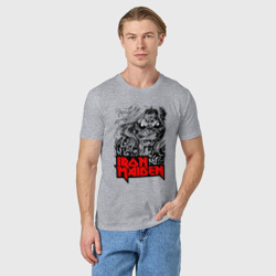 Мужская футболка хлопок Iron Maiden eyes - фото 2