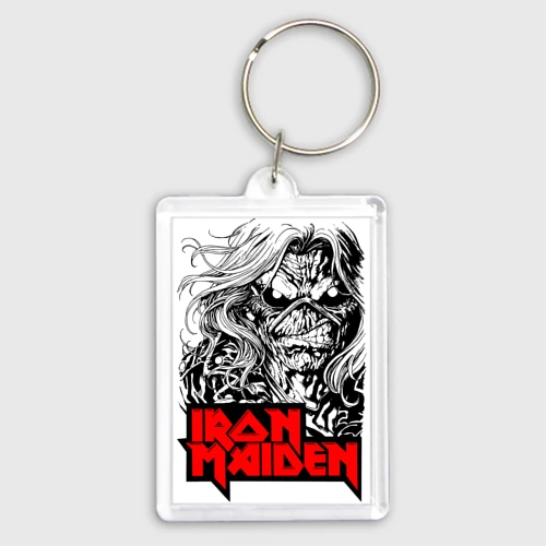 Брелок прямоугольный 35*50 Iron Maiden eyes