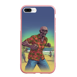 Чехол для iPhone 7Plus/8 Plus матовый Зомби на пляже