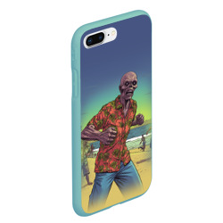 Чехол для iPhone 7Plus/8 Plus матовый Зомби на пляже - фото 2