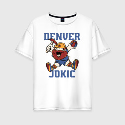 Женская футболка хлопок Oversize Denver Jokic