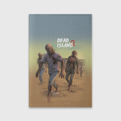 Обложка для паспорта матовая кожа Zombies on the beach