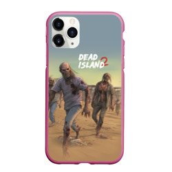 Чехол для iPhone 11 Pro Max матовый Zombies on the beach