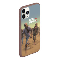 Чехол для iPhone 11 Pro Max матовый Zombies on the beach - фото 2