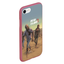 Чехол для iPhone 7/8 матовый Zombies on the beach - фото 2
