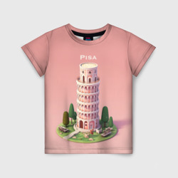 Детская футболка 3D Pisa Isometric