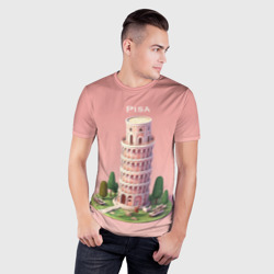 Мужская футболка 3D Slim Pisa Isometric - фото 2