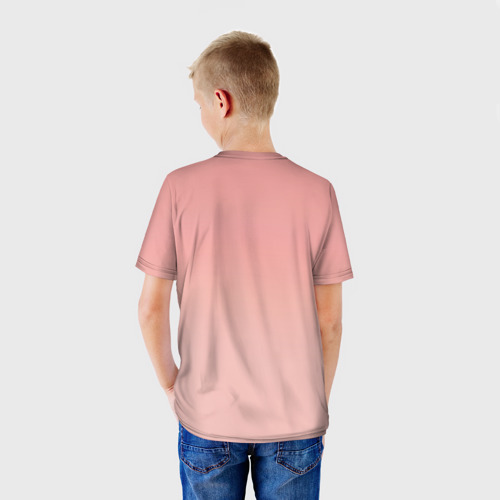 Детская футболка 3D с принтом Pisa Isometric, вид сзади #2