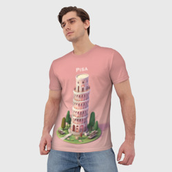 Мужская футболка 3D Pisa Isometric - фото 2