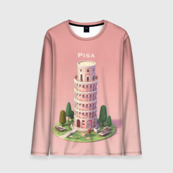 Мужской лонгслив 3D Pisa Isometric