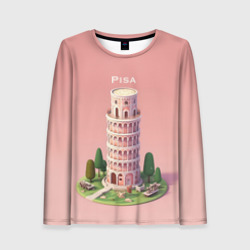 Женский лонгслив 3D Pisa Isometric