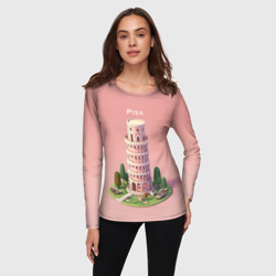 Женский лонгслив 3D Pisa Isometric - фото 2