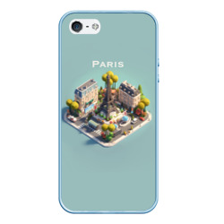 Чехол для iPhone 5/5S матовый Paris Isometric