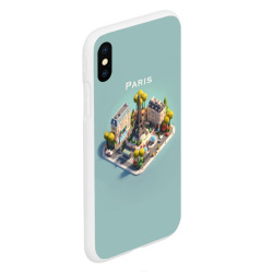 Чехол для iPhone XS Max матовый Paris Isometric - фото 2