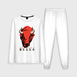 Мужская пижама с лонгсливом хлопок Chicago bull