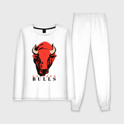 Женская пижама с лонгсливом хлопок Chicago bull