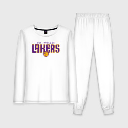 Женская пижама с лонгсливом хлопок Team Lakers