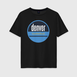 Женская футболка хлопок Oversize Denver Nuggets basketball