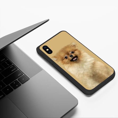 Чехол для iPhone XS Max матовый Померанский шпиц собака - фото 5