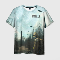 Мужская футболка 3D Stalker одиночка на дороге