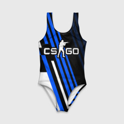 Детский купальник 3D Кс го - синий вулкан - фото 2